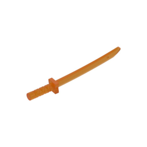LEGO Weapon 21459 Sword / Katana / Shamshir with Capped Pommel (Transparent Orange)
