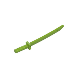 LEGO Weapon 21459 Sword / Katana / Shamshir with Capped Pommel (Lime)