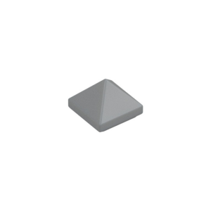 LEGO 22388 Slope 45° 1 x 1 x 2/3 Quadruple Convex Pyramid (Light Bluish Gray)