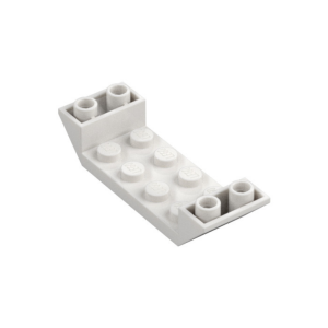 LEGO 22889 Slope Inverted 45° 6 x 2 Double with 2 x 4 Recessed (White)