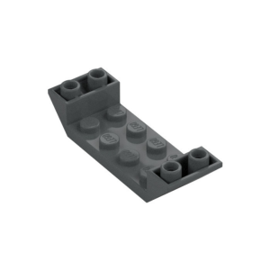LEGO 22889 Slope Inverted 45° 6 x 2 Double with 2 x 4 Recessed (Dark Bluish Gray)