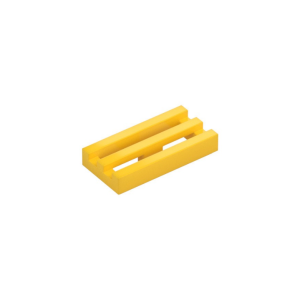LEGO 2412b Tile Special 1 x 2 Grille with Bottom Groove (Yellow)