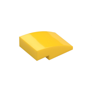 LEGO 24309 Brick Curved 3 x 2 No Studs (Yellow)