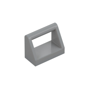 LEGO 2432 Tile Special 1 x 2 with Handle (Light Bluish Gray)
