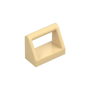 LEGO 2432 Tile Special 1 x 2 with Handle (Tan)