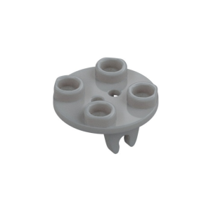 LEGO 2655 Wheel Holder Plate Round 2 x 2 Thin with Clips (Light Bluish Gray)