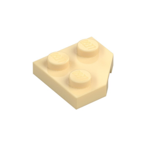 LEGO 26601 Wedge Plate 2 x 2 Cut Corner (Tan)