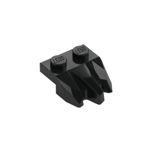 LEGO 27261 Plate Special 2 x 3 with Rocks (Black)