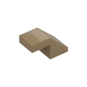 LEGO 28192 Slope 45° 2 x 1 with 2/3 Inverted Cutout and no stud (Dark Tan)