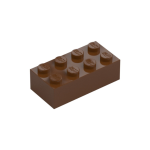 LEGO 3001 Brick 2 x 4 (Reddish Brown)