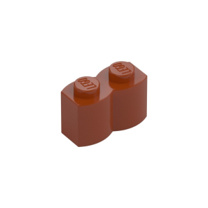 LEGO 30136 Brick Special 1 x 2 Palisade aka Log (Dark Orange)