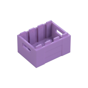LEGO 30150 Box / Crate with Handholds 3 x 4 x 1 2/3 (Medium Lavender)