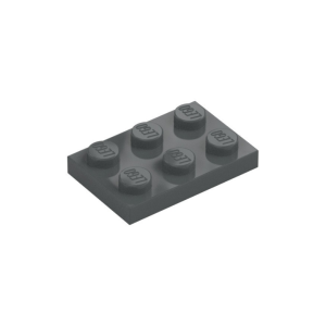 LEGO 3021 Plate 2 x 3 (Dark Bluish Gray)
