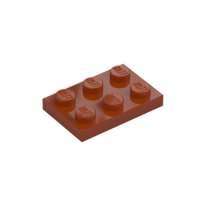 LEGO 3021 Plate 2 x 3 (Dark Orange)