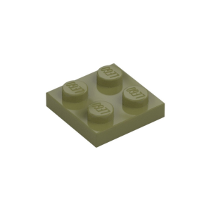 LEGO 3022 Plate 2 x 2 (Olive Green)