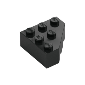 LEGO 30505 Brick Wedged 3 x 3 Cut Corner (Black)