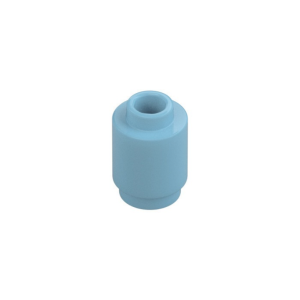 LEGO 3062b Brick Round 1 x 1 Open Stud (Medium Azure)