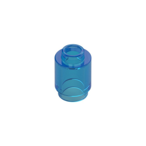 LEGO 3062b Brick Round 1 x 1 Open Stud (Transparent Dark Blue)