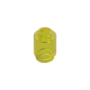 LEGO 3062b Brick Round 1 x 1 Open Stud (Transparent Yellow)
