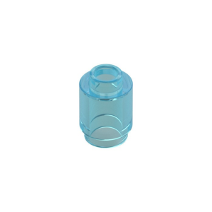 LEGO 3062b Brick Round 1 x 1 Open Stud (Transparent Light Blue)