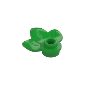 LEGO 32607 Plant Plate 1 x 1 Round with 3 Leaves (Bright Green)