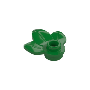LEGO 32607 Plant Plate 1 x 1 Round with 3 Leaves (Green)