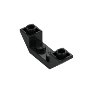 LEGO 32802 Slope Inverted 45° 4 x 1 Double with 1 x 2 Recessed (Black)