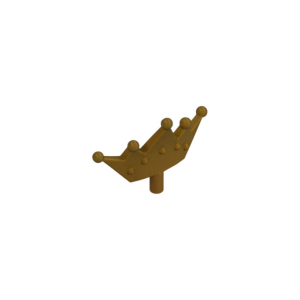LEGO 33322 Headwear Accessory Crown / Tiara (Pearl Gold)