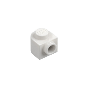 LEGO 3386 Plate 1 x 1 x 2/3 Half Round with Side Stud (White)