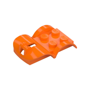 LEGO 3400 Mobility Scooter Chassis, 2 x 2 Studs, Mudguards (Orange)
