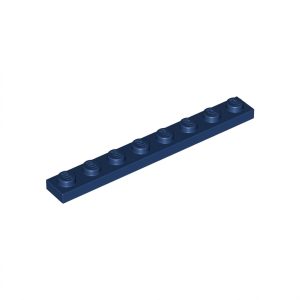 LEGO 3460 Plate 1 x 8 (Dark Blue)