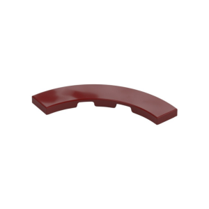 LEGO 3477 Tile 4 x 4 Curved Macaroni (Dark Red)