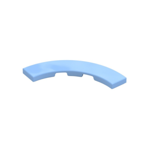 LEGO 3477 Tile 4 x 4 Curved Macaroni (Bright Light Blue)