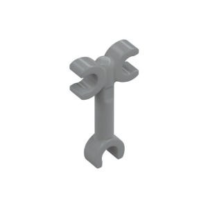 LEGO 3628 Bar 3L with 1 Clip on One Side, 2 Clips on Other Side (Light Bluish Gray)