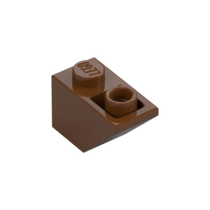 LEGO 3665 Slope Inverted 2 x 1 (45°) (Reddish Brown)