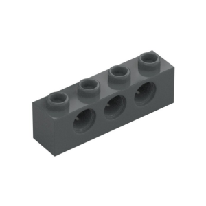 LEGO 3701 Technic Brick 1 x 4 (3 Pin Holes) (Dark Bluish Gray)