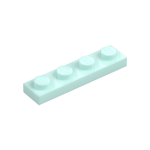 LEGO 3710 Plate 1 x 4 (Light Aqua)
