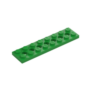 LEGO 3738 Technic Plate 2 x 8 (7 Holes) (Bright Green)