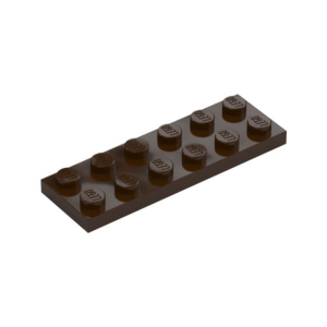LEGO 3795 Plate 2 x 6 (Dark Brown)