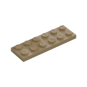 LEGO 3795 Plate 2 x 6 (Dark Tan)