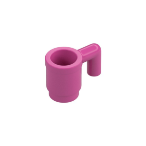 LEGO Equipment 3899 Cup / Mug (Medium Dark Pink)