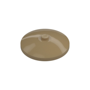 LEGO 3960 Dish 4 x 4 Inverted (Dark Tan)