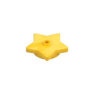 LEGO 39611 Plate Special 5-Point Star 4 x 4 2/3 with One Stud (Yellow)