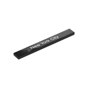 LEGO 4162pr0045 Tile 1 x 8 with ‘New York City’ Print (Black)