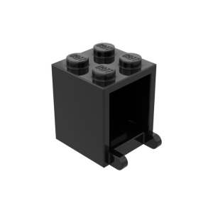 LEGO 4345b Box 2 x 2 x 2 [Hollow Studs] (Black)