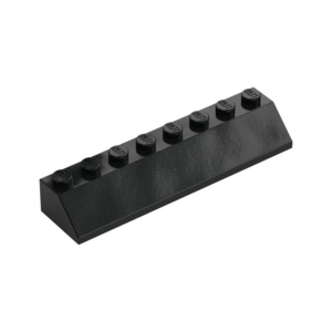 LEGO 4445 Brick Sloped 45° 2 x 8 (Black)