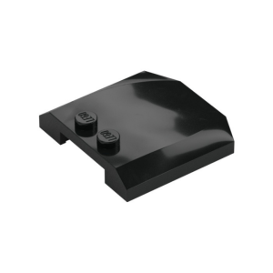 LEGO 45677 Slope Curved 4 x 4 x 2/3 Triple Curved with 2 Studs (Black)