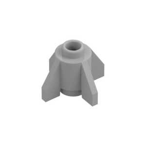 LEGO 4588 Brick Round 1 x 1 with Fins Open Stud (Pearl Light Gray)