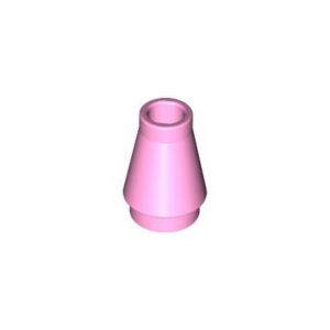 LEGO 4589 Cone 1 x 1 [No Top Groove] (Bright Pink)