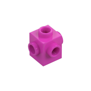 LEGO 4733 Brick Special 1 x 1 Studs on 4 Sides (Dark Pink)